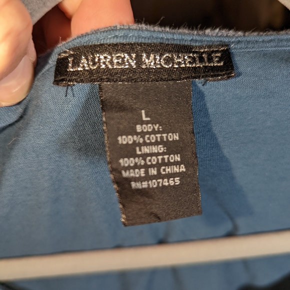 Women's L Denim Lauren Michelle top - Picture 2 of 2